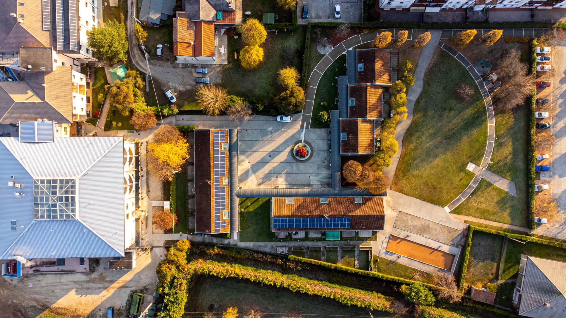 Vista aerea della Casa di Riposo